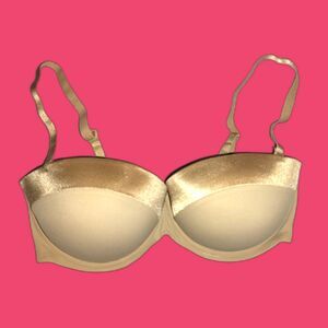 NWT SEA BBOT 36DD Push Up Bra Strapless Anti-Slip Tan Curvy Girl Plus Size
